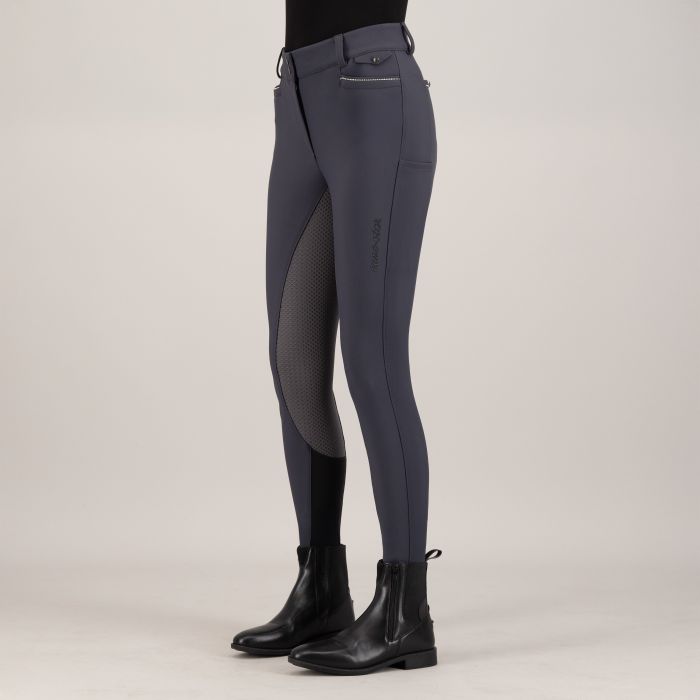 Riding breeches ESArielle Snow FullGrip - 7119 - Magnet Grey