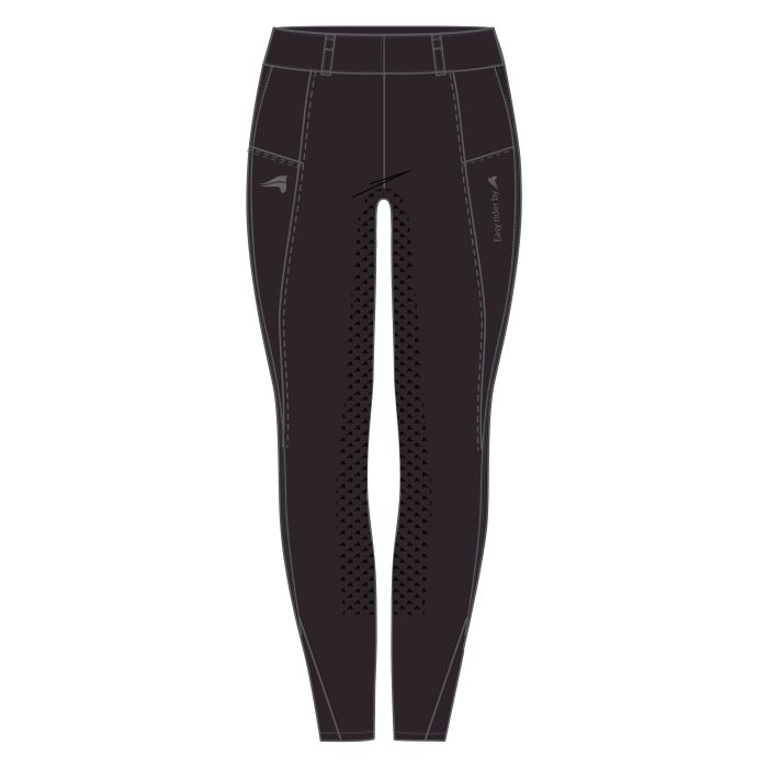 KIDS Riding tights ERDon FullGrip - 3194 - Black Rose