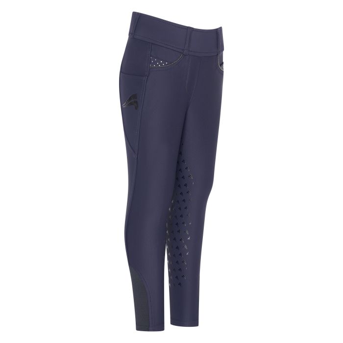 KIDS Riding tights ERMaxima FullGrip - 5001 - Navy