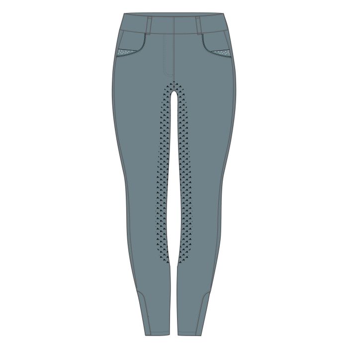 KIDS Riding tights ERMaxima FullGrip - 5194 - Lead