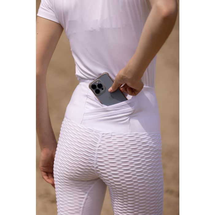 Riding tights ESFlying Famous FullGrip - 0001 - White