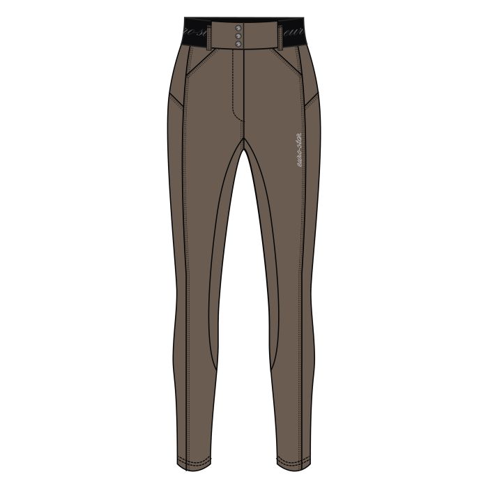 Riding breeches ESAthletic leanline Full - 8083 - Chocolate chip