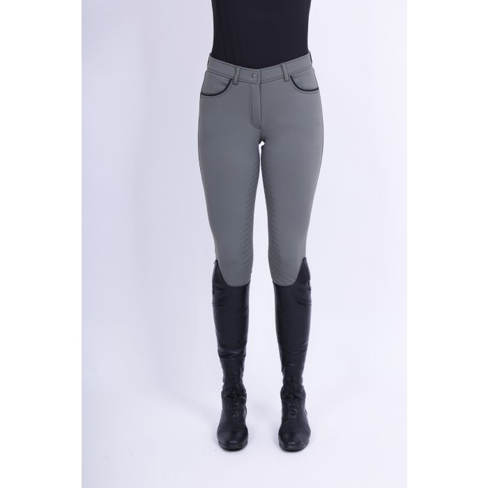 Riding breeches ERLa Xantippe Softshell FullGrip - 7116 - Castor grey