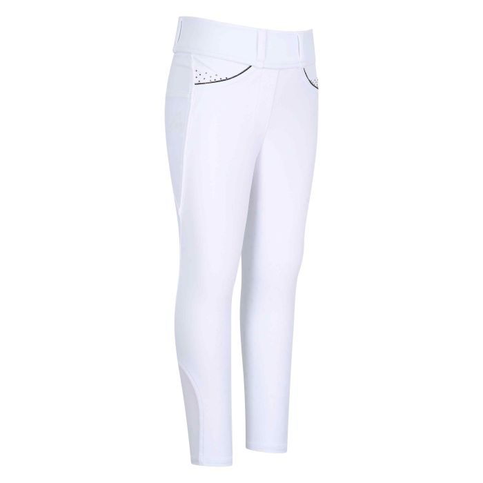 KIDS Riding tights ERMaxima FullGrip - 0001 - White
