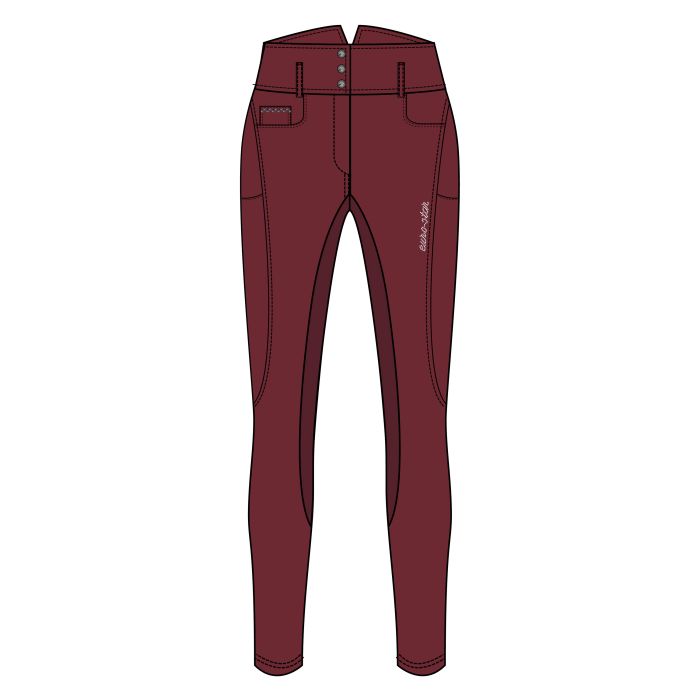 Riding breeches ESAmare Full - 3187 - Pomegranate