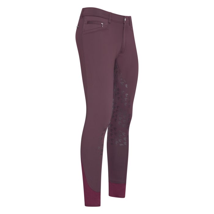 Riding breeches ERVictor Softshell FullGrip - 4018 - Dark berry