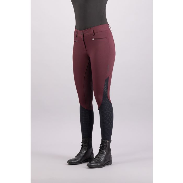 Riding breeches ESAirflow FullGrip - 4018 - Dark berry