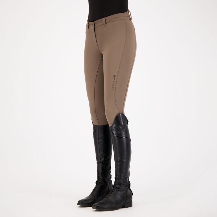 Riding breeches ESEquitation Queen Diamond FullGrip - 8083 - Chocolate chip