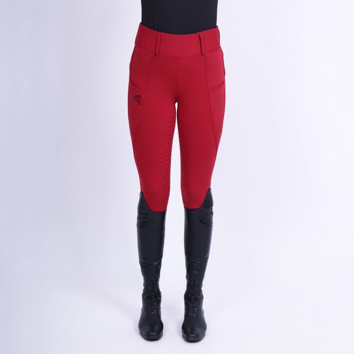 Riding tights ERDon FullGrip - 3187 - Pomegranate