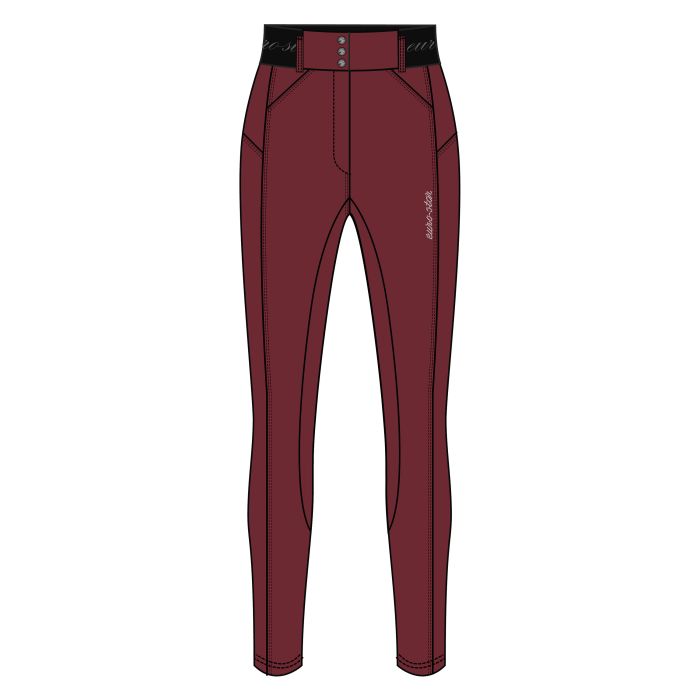 Riding breeches ESAthletic leanline Full - 3187 - Pomegranate