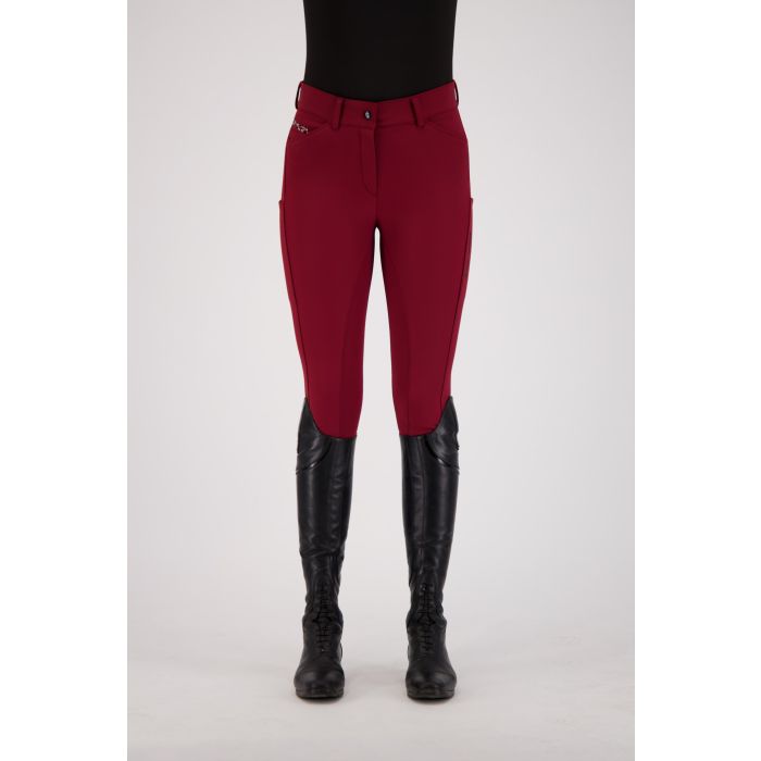 Riding breeches ESArista Fashion Diamond Winter FullGrip - 3187 - Pomegranate
