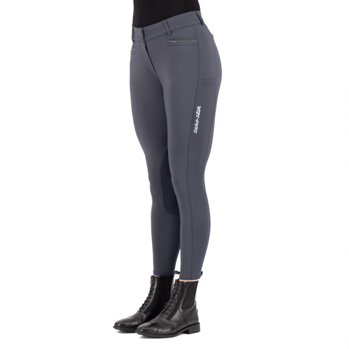 Riding breeches ESArielle Grip Connect Knee - 7119 - Magnet Grey