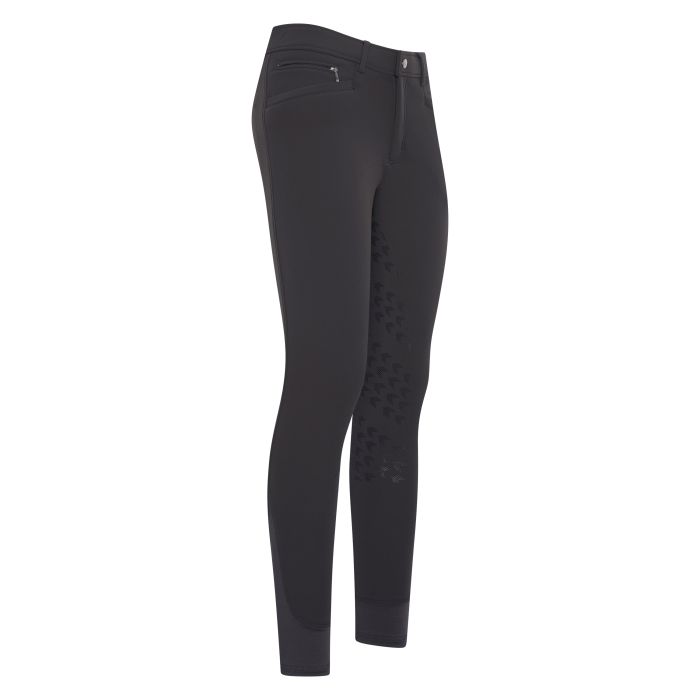 Riding breeches ERVictor Softshell FullGrip - 7055 - Raven grey
