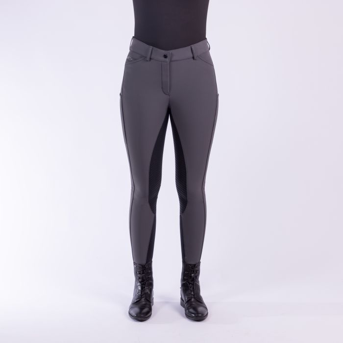 Riding breeches ESArista Fashion Diamond Winter FullGrip - 7119 - Magnet Grey