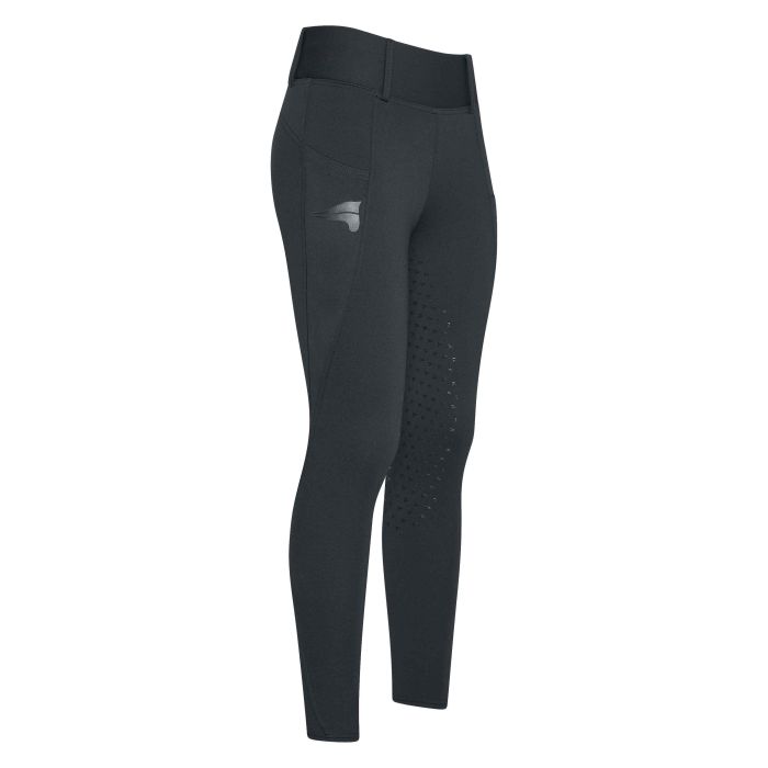 KIDS Riding tights ERDon FullGrip - 9000 - Black