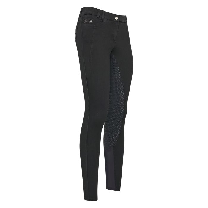 Riding breeches ESIndigo Diamond Den. FullGrip - 7084 - Black denim