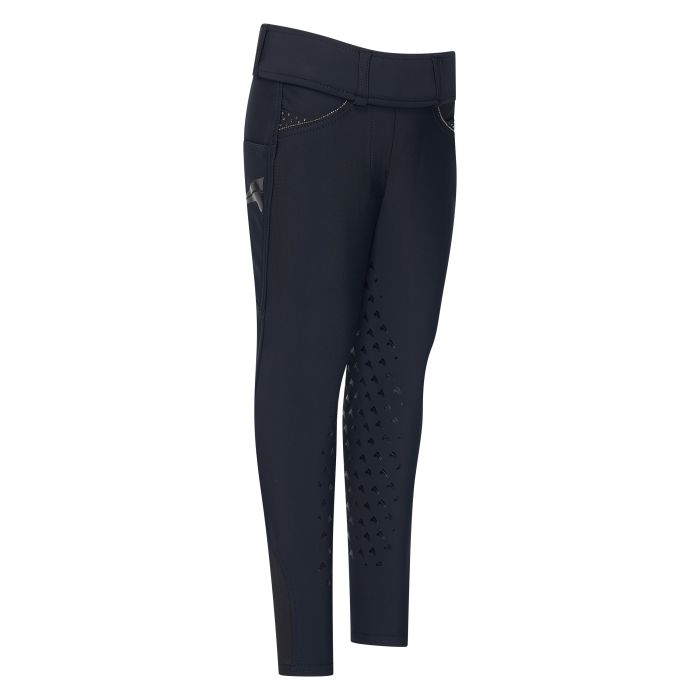 KIDS Riding tights ERMaxima FullGrip - 9000 - Black