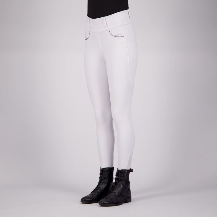 Riding tights ERMaxima FullGrip - 0001 - White
