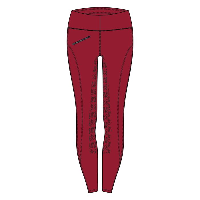 KIDS Riding tights ERDietse FullGrip - 3183 - Allure Red