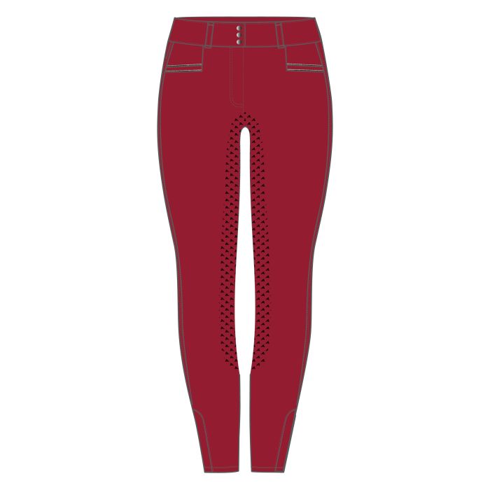 Riding breeches ERAmara FullGrip kids - 3183 - Allure Red