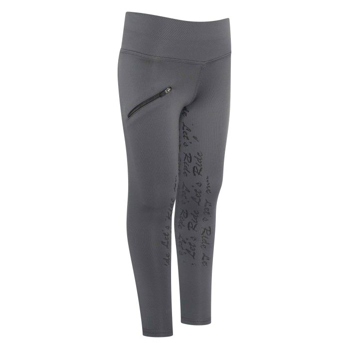 KIDS Riding tights ERDietse Winter FullGrip - 7062 - Periscope