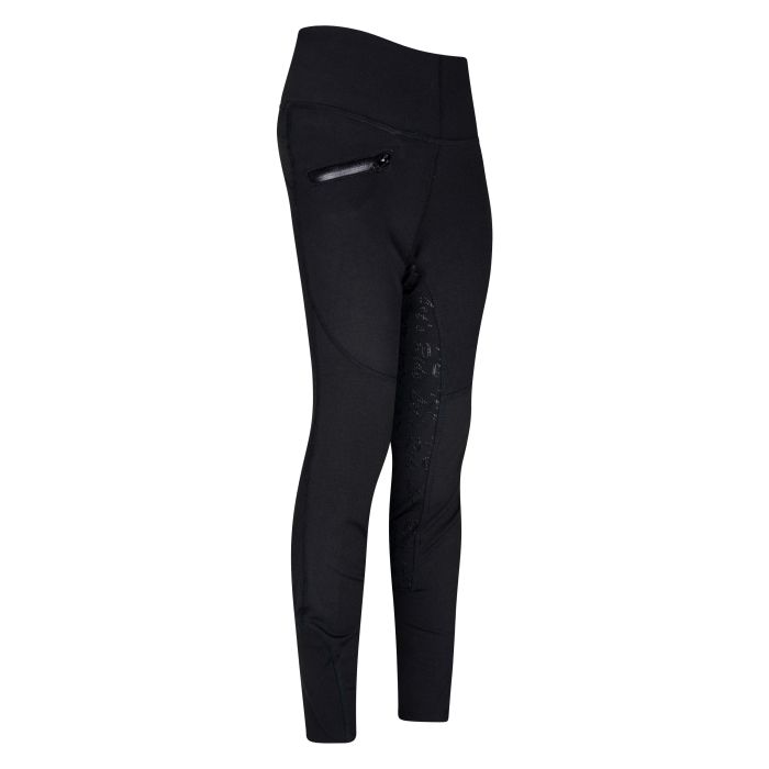 KIDS Riding tights ERDietse FullGrip - 9514 - Black-Black