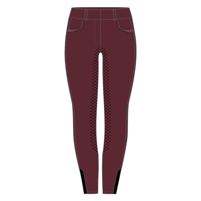 Riding tights ERMaxima Full - 3048 - Red Velvet