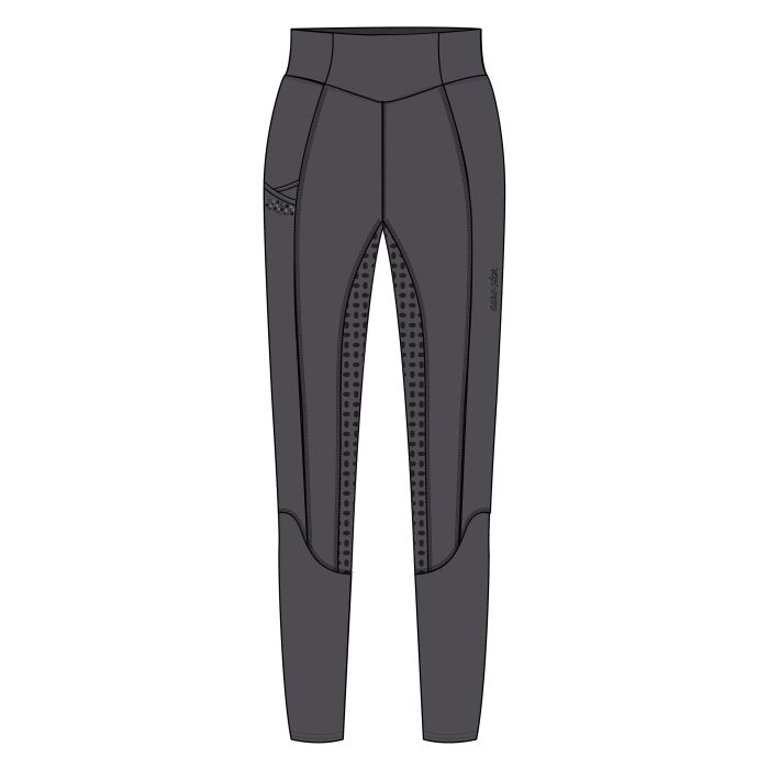 Riding tights ESBreez Fashion FullGrip - 7119 - Magnet Grey