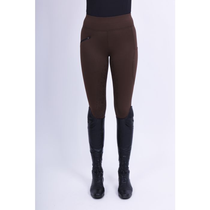 Riding tights ERDietse Winter FullGrip - 8000 - Brown