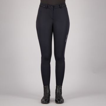 Rijbroek ES-Equitation Queen Diamond FullGrip -  Black