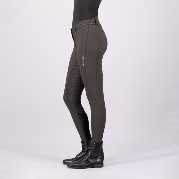 Rijbroek ES-Equitation Queen Diamond FullGrip -  Mocca 