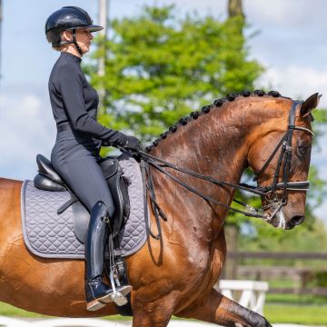 Zadeldekje ES-Cato dressuur -  Magnet Grey