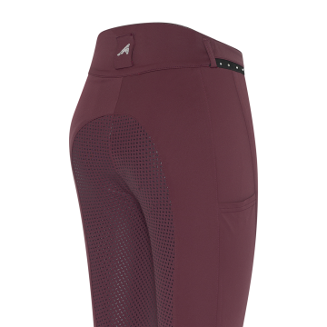 Rijbroek ES-Equitation Queen Diamond FullGrip -  Dark berry
