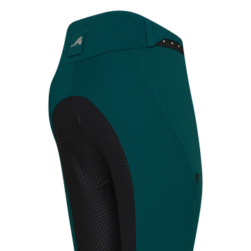 Rijbroek ES-Equitation Queen Diamond FullGrip -  Teal Green