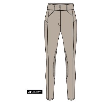Rijbroek ES-Aurelia Competition GripConnect Knee -  Beige