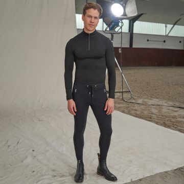 Rijbroek ES-Athleisuremen FullGrip heren -  Black