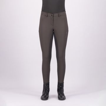 Rijbroek ES-Equitation Queen Diamond FullGrip -  Mocca 